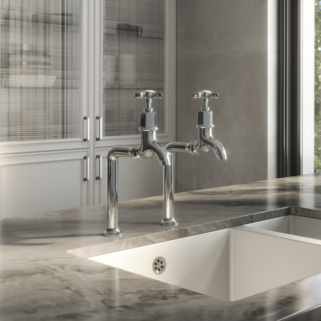 Verossi |Alton | Crosshead Traditional Bib Tap| Chrome