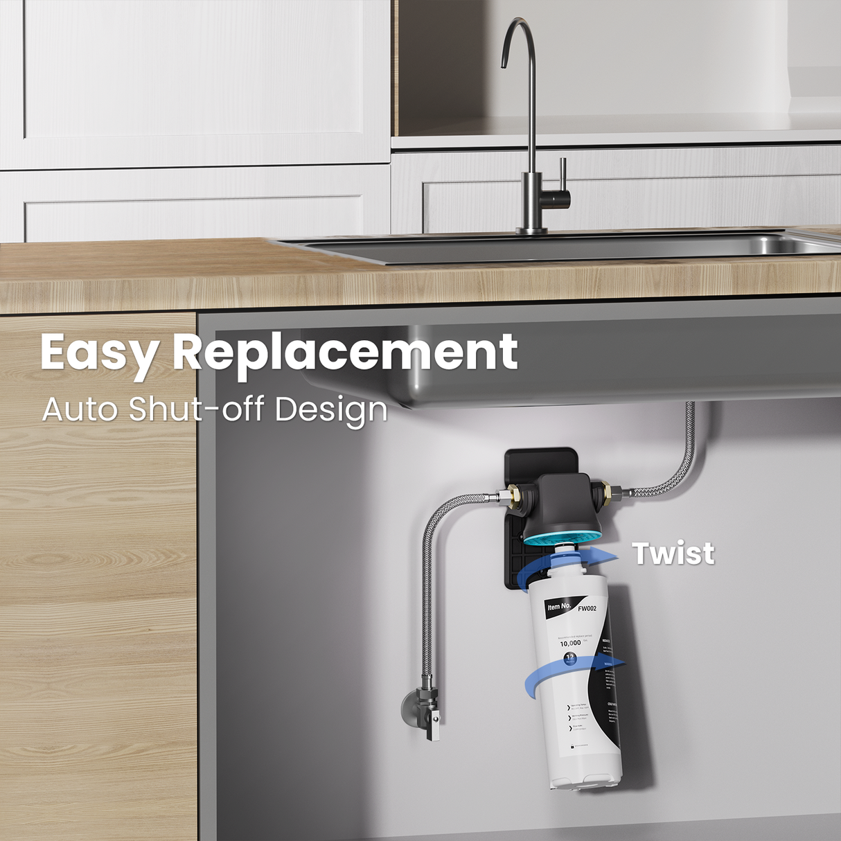 Verossi | Mini Under Sink Water Filtration System