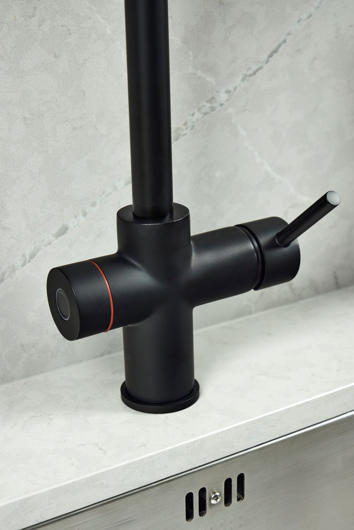 Verossi | Valeria | Finger Print Control 3 in 1 Instant Boiling Tap | Matt Black Finish