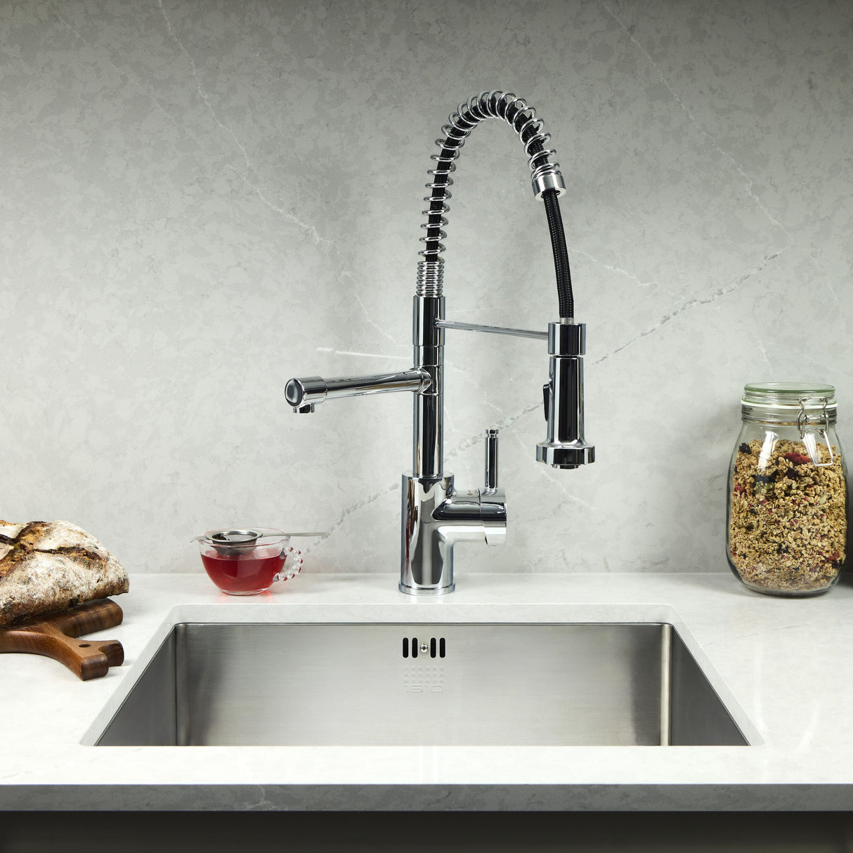 Verossi | Flex | Multiuse Style 3 in 1 Instant Boiling Tap with Flexi Spray | Polished Chrome Finish