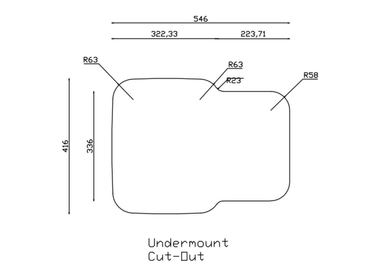 Verossi | Polished | 1.5 Bowl Stainless Steel Undermount Kitchen Sink | 590 x 460mm | Supplied with Chrome Basket Strainer Wastes