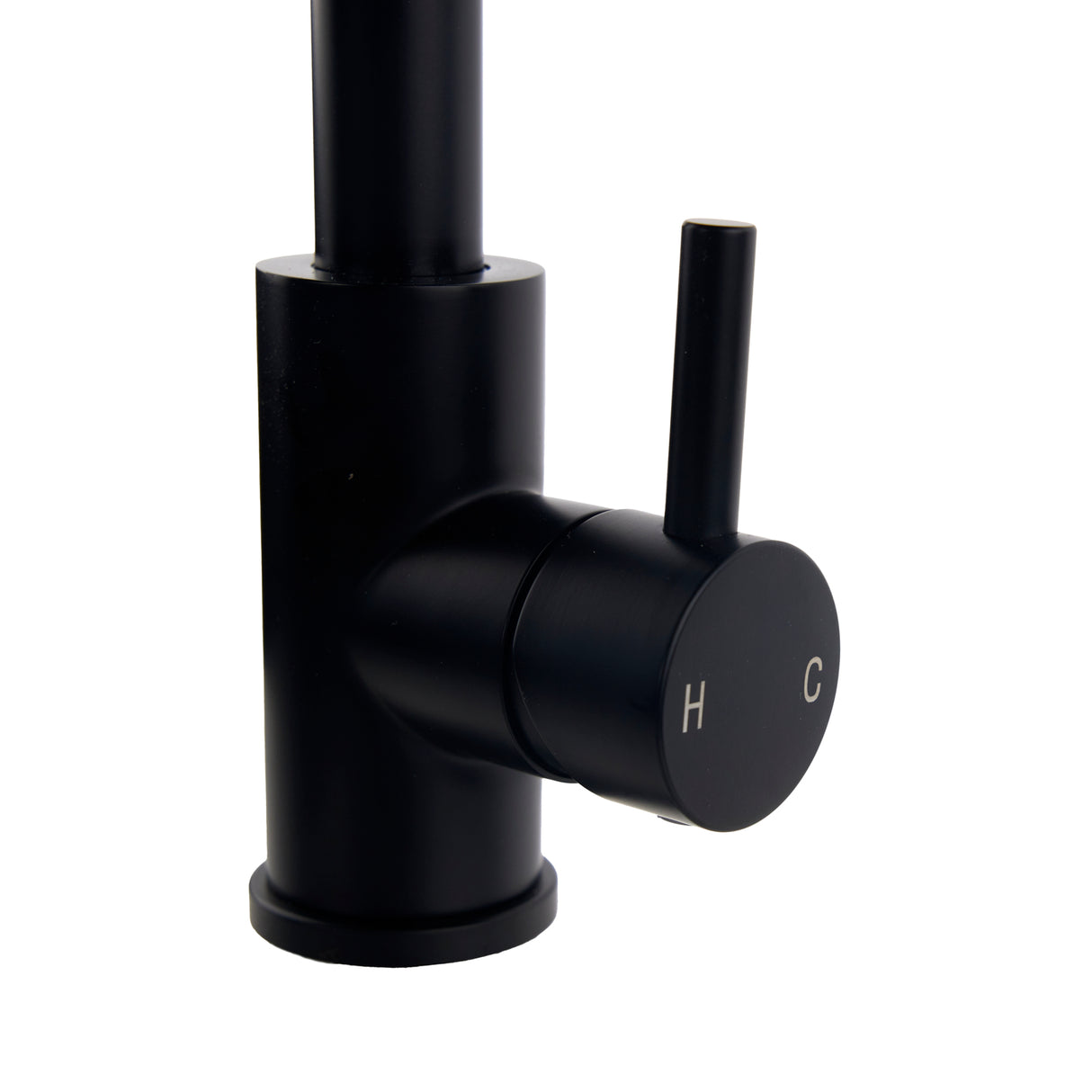 Verossi | Top Fix - Vito - Swan Kitchen Sink mixer | Matt Black