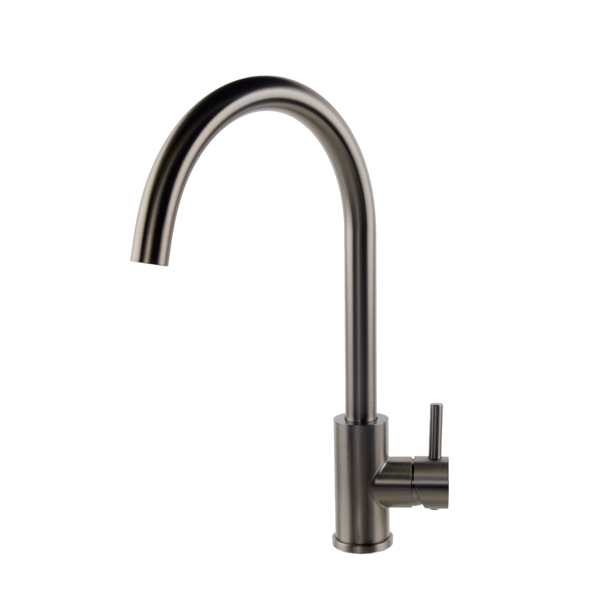 Verossi | Top Fix - Vito - Swan Kitchen Sink mixer | Brushed Steel