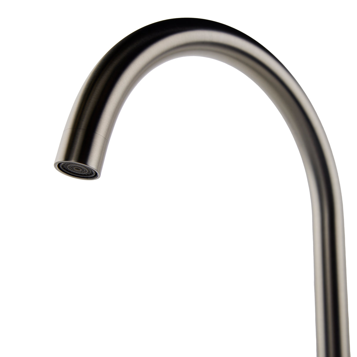 Verossi | Top Fix - Vito - Swan Kitchen Sink mixer | Brushed Steel