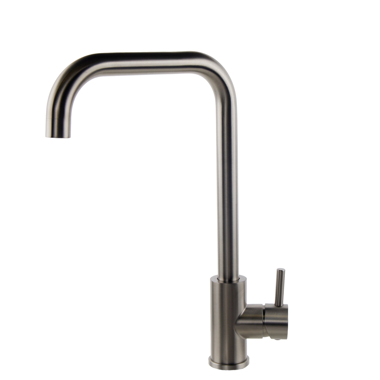 Verossi | Top Fix - Vito | Square Single Lever Kitchen tap | Brushed Steel