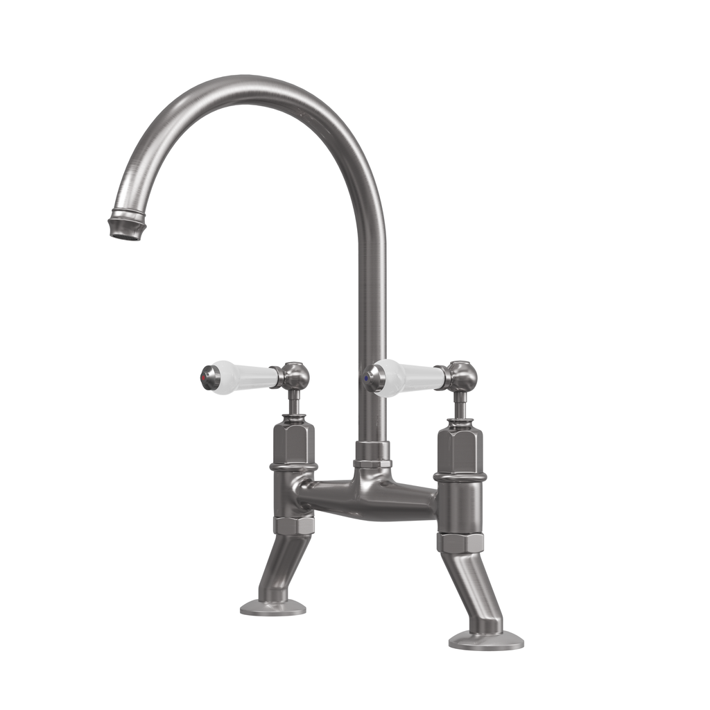 Verossi | Alton| Dual Lever Kitchen tap | Pewter