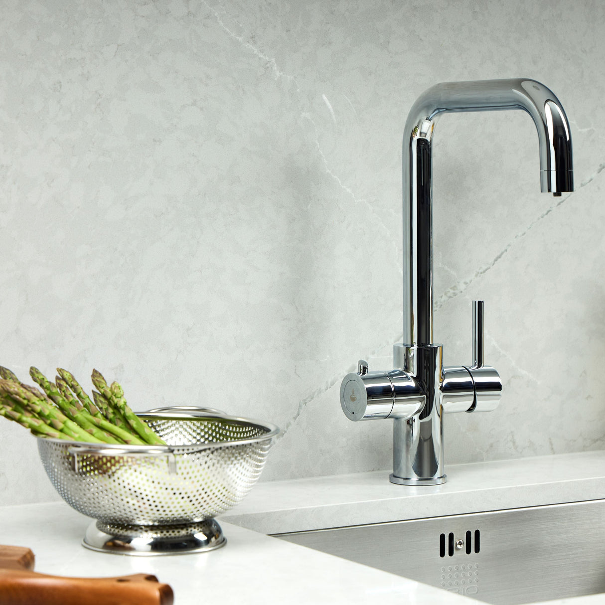 Verossi | Velante | Single Lever 3 in 1 Instant Boiling Tap | Polished Chrome Finish
