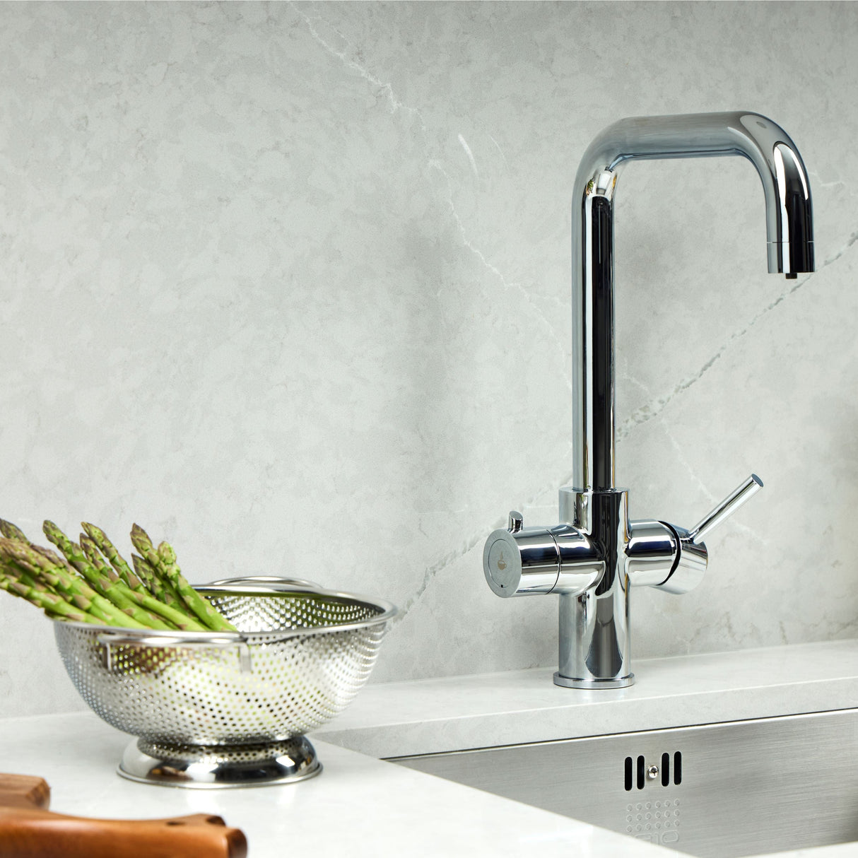 Verossi | Velante | Single Lever 3 in 1 Instant Boiling Tap | Polished Chrome Finish