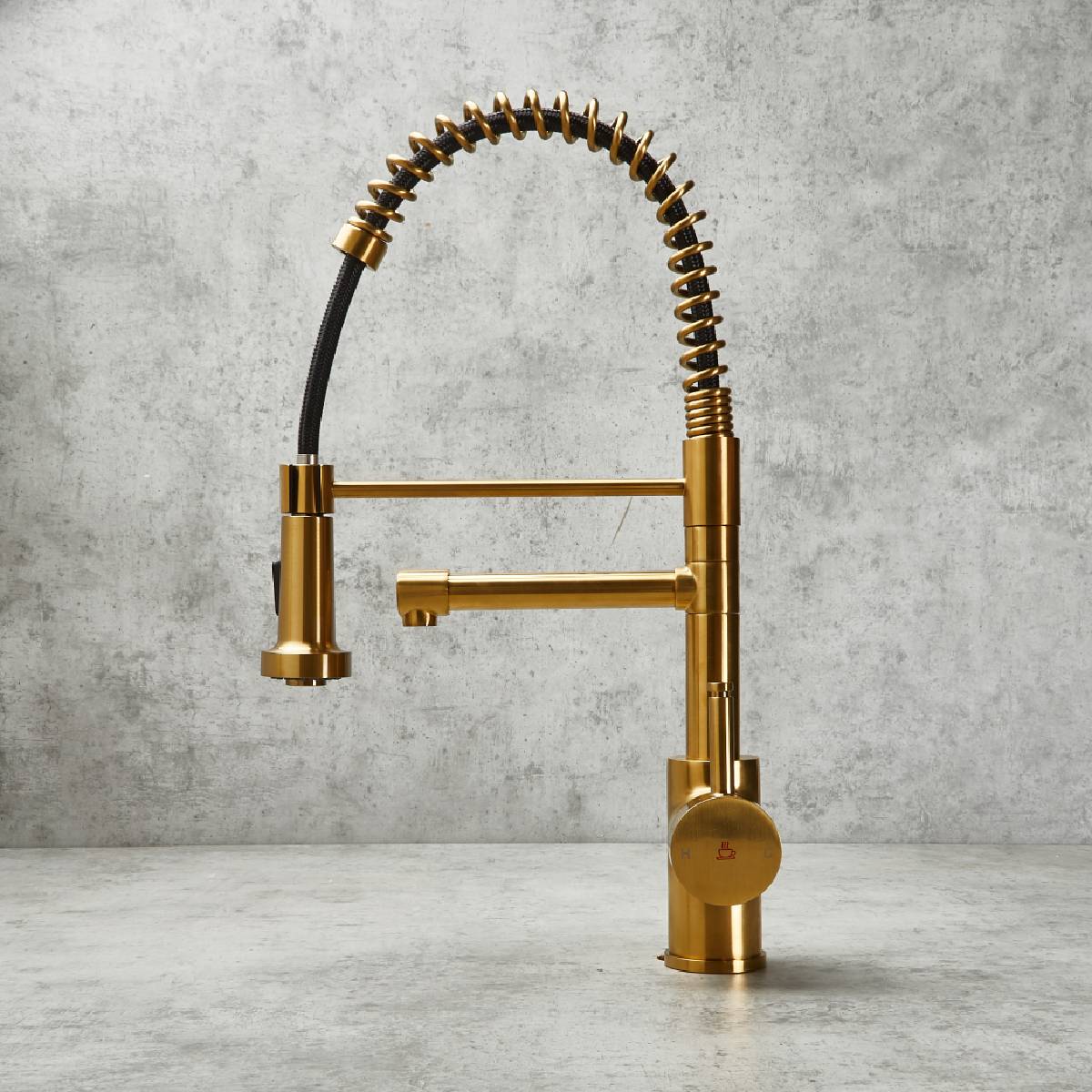 Verossi | Flex | Multiuse Style 3 in 1 Instant Boiling Tap with Flexi Spray | Brushed Gold Finish
