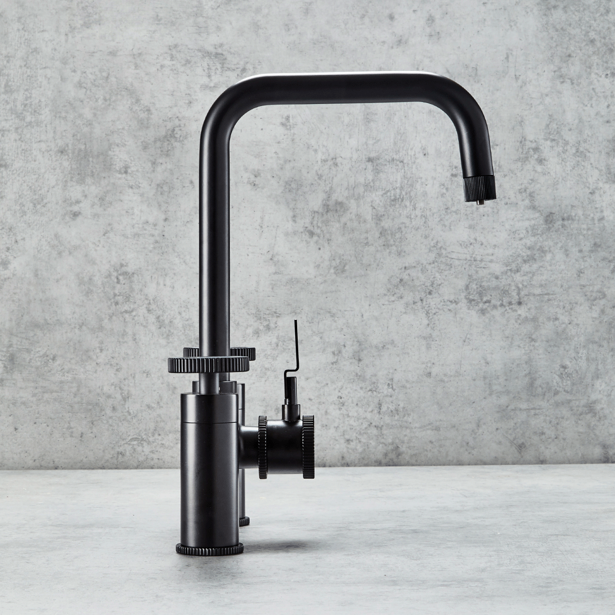 Verossi | Vorisse | Industrial Bridge Style 3 in 1 Instant Boiling Tap | Matt Black Finish