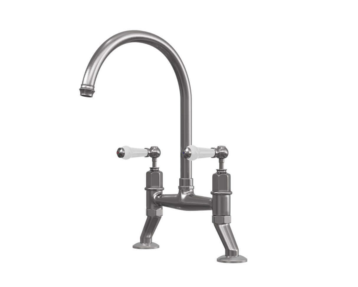 Verossi | Alton| Dual Lever Kitchen tap | Pewter
