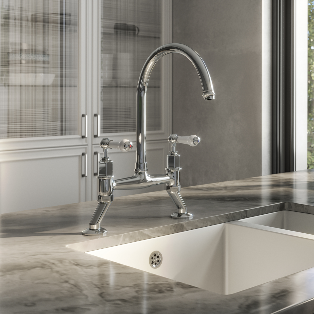 Verossi | Alton| Dual Lever Kitchen tap | Chrome