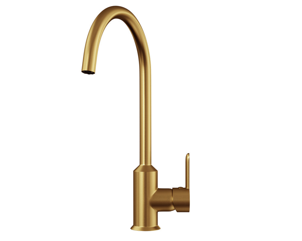 Verossi | Cold Start Kitchen Sink Mixer | Brushed Gold Finish