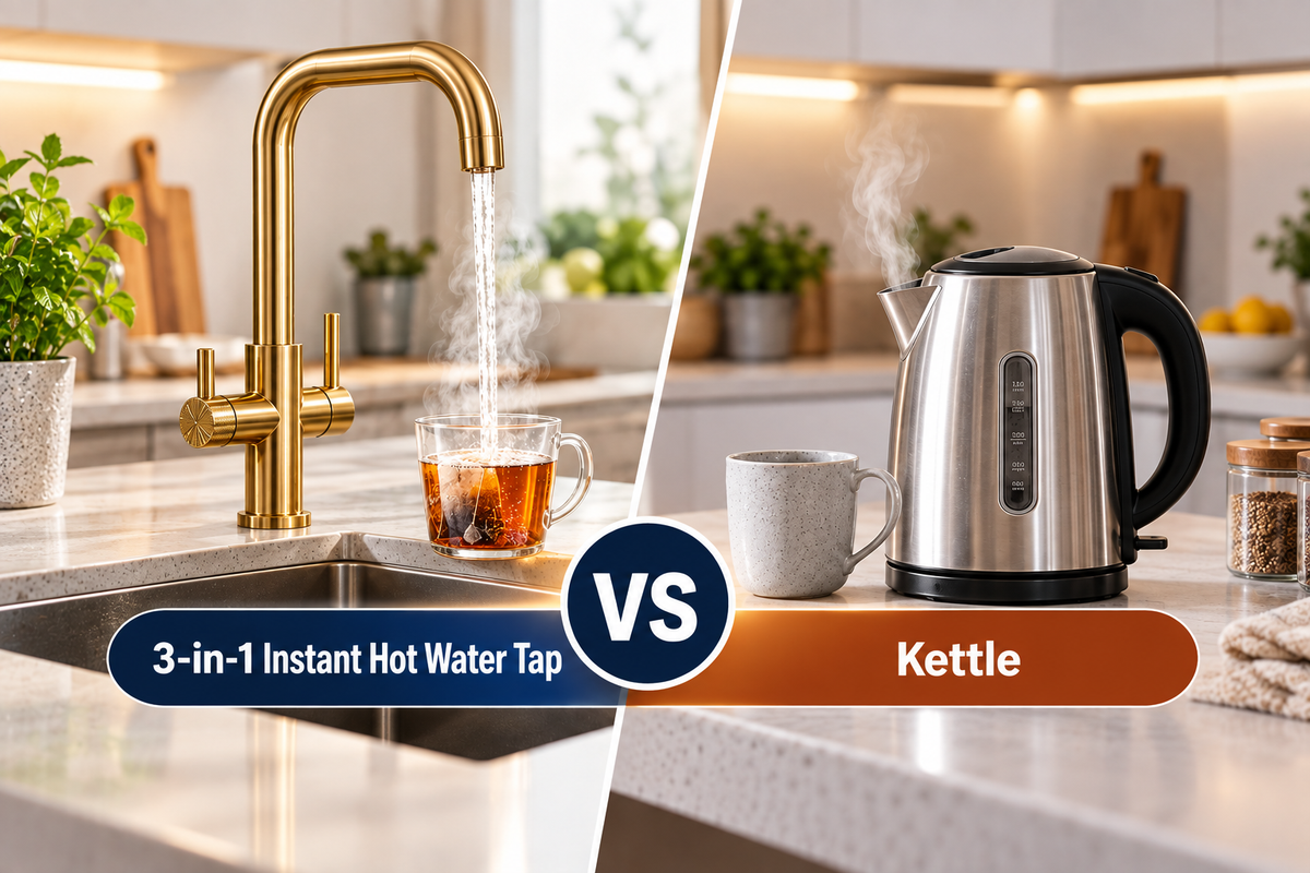 3 in 1 Instant Hot Water Tap vs Kettle: What is Better