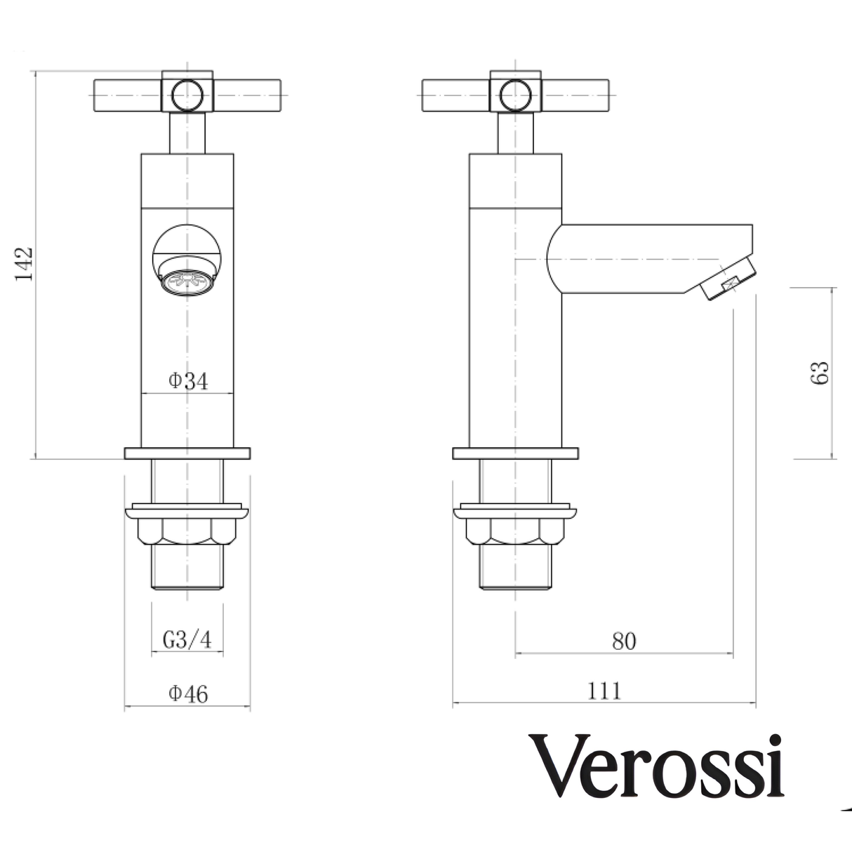 verossi bathroom tap