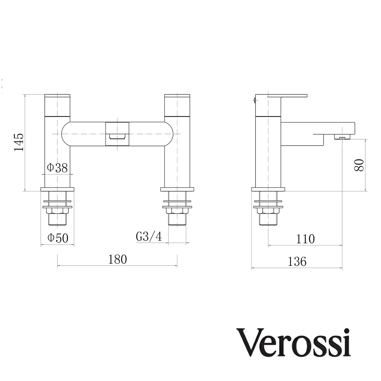 verossi bathroom tap