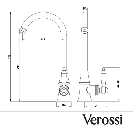 verossi kitchen tap