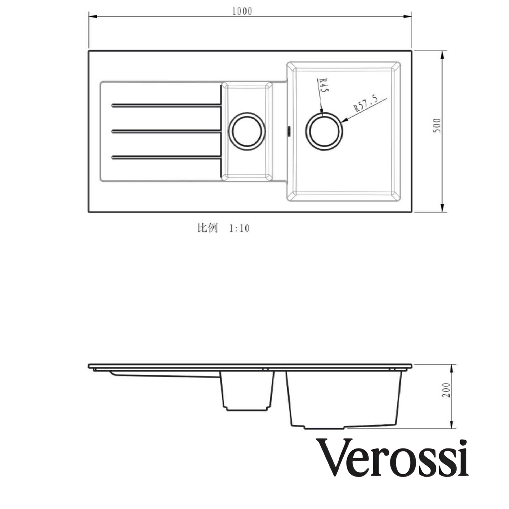 verossi kitchen sink