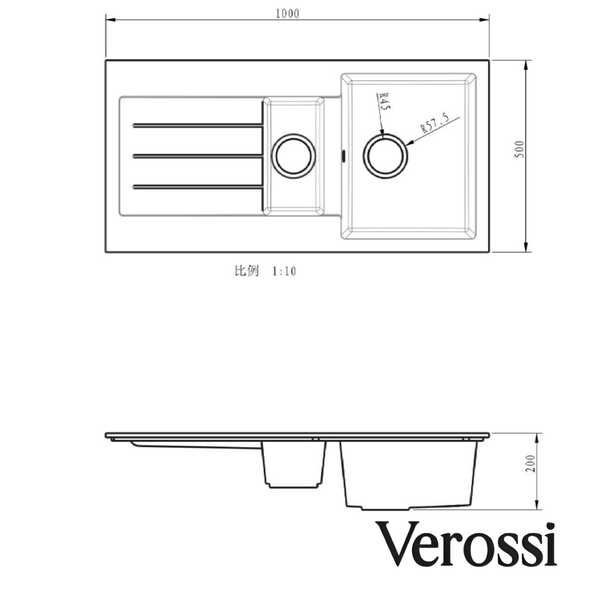 verossi kitchen sink