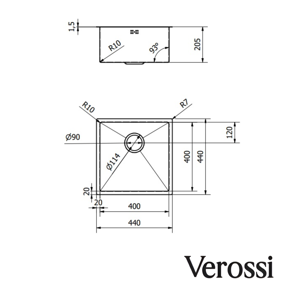 verossi kitchen sink