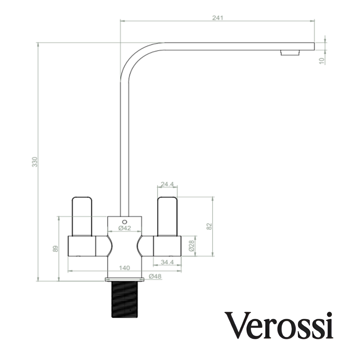 verossi kitchen tap