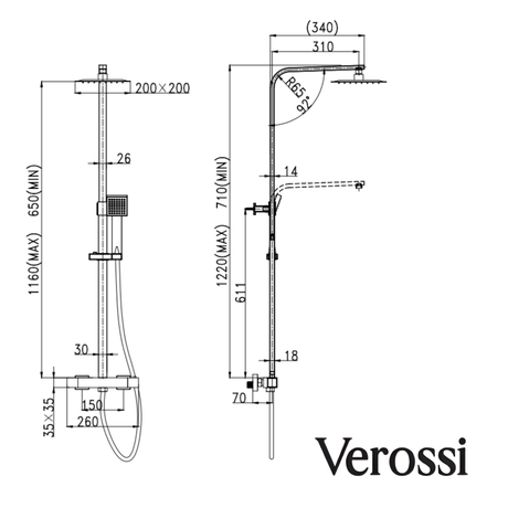 verossi shower