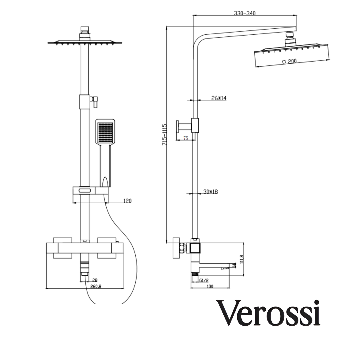 verossi shower