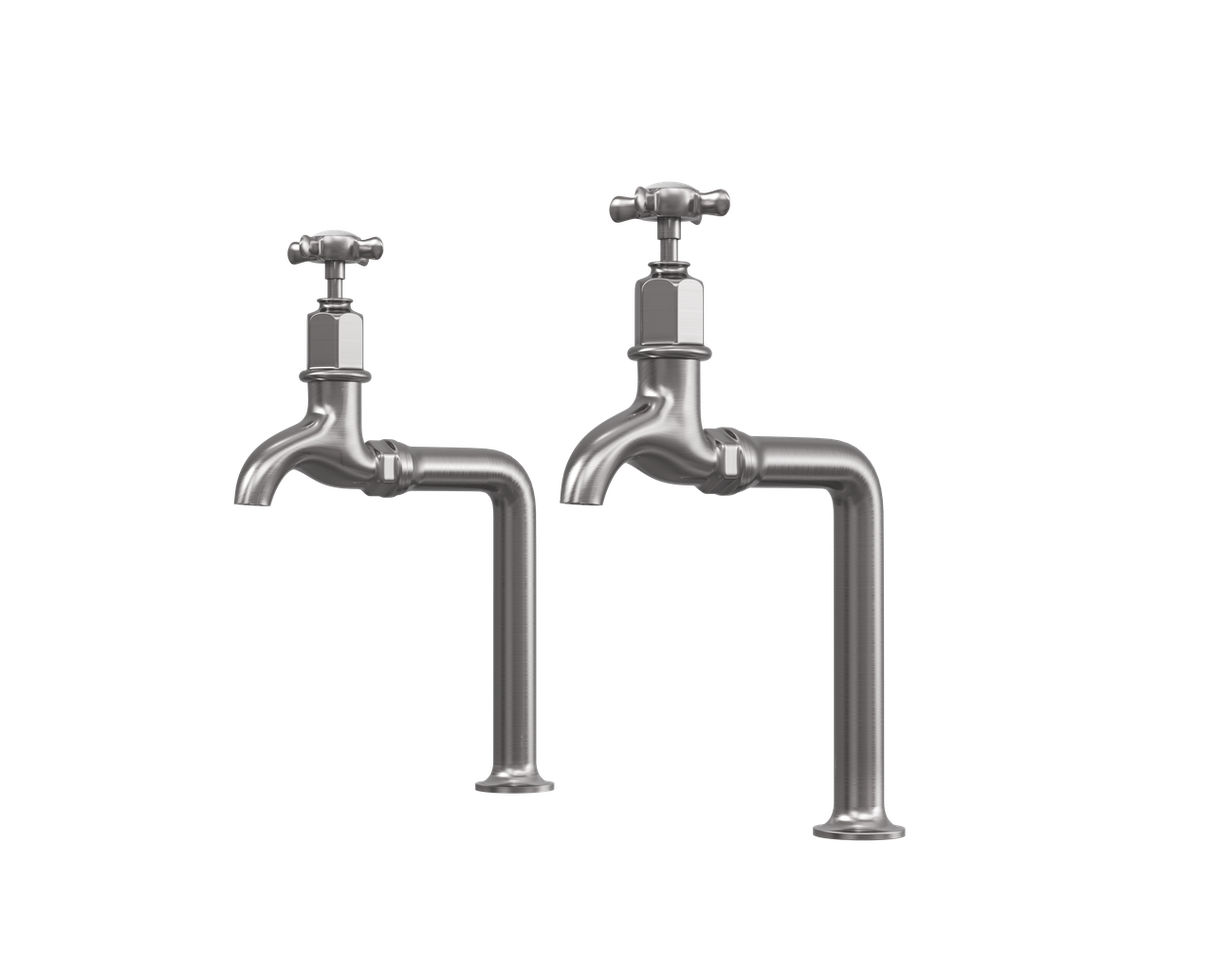 Verossi |Alton | Crosshead Traditional Bib Tap| Pewter