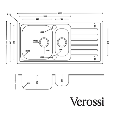 verossi kitchen sink