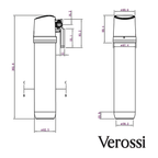 Verossi  | Vandisso | Traditional Cruciform Style 3 in 1 Instant Boiling Tap | White Ceramic Levers | Polished Chrome Finish
