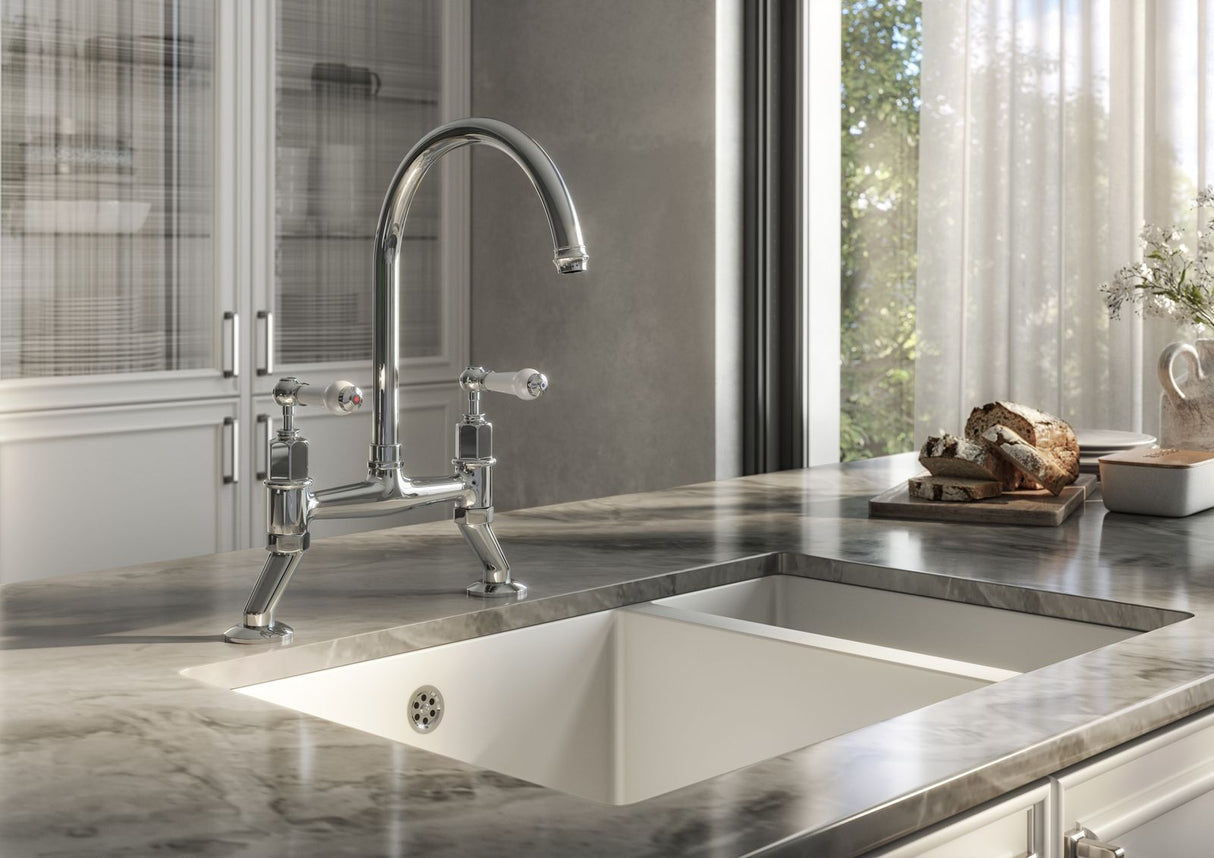 Verossi | Alton| Dual Lever Kitchen tap | Chrome