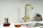 Verossi  | Valyrian | Finger Print Control 4 in 1 Instant Boiling & Filtered Cold Water Tap | Brushed Brass Finish