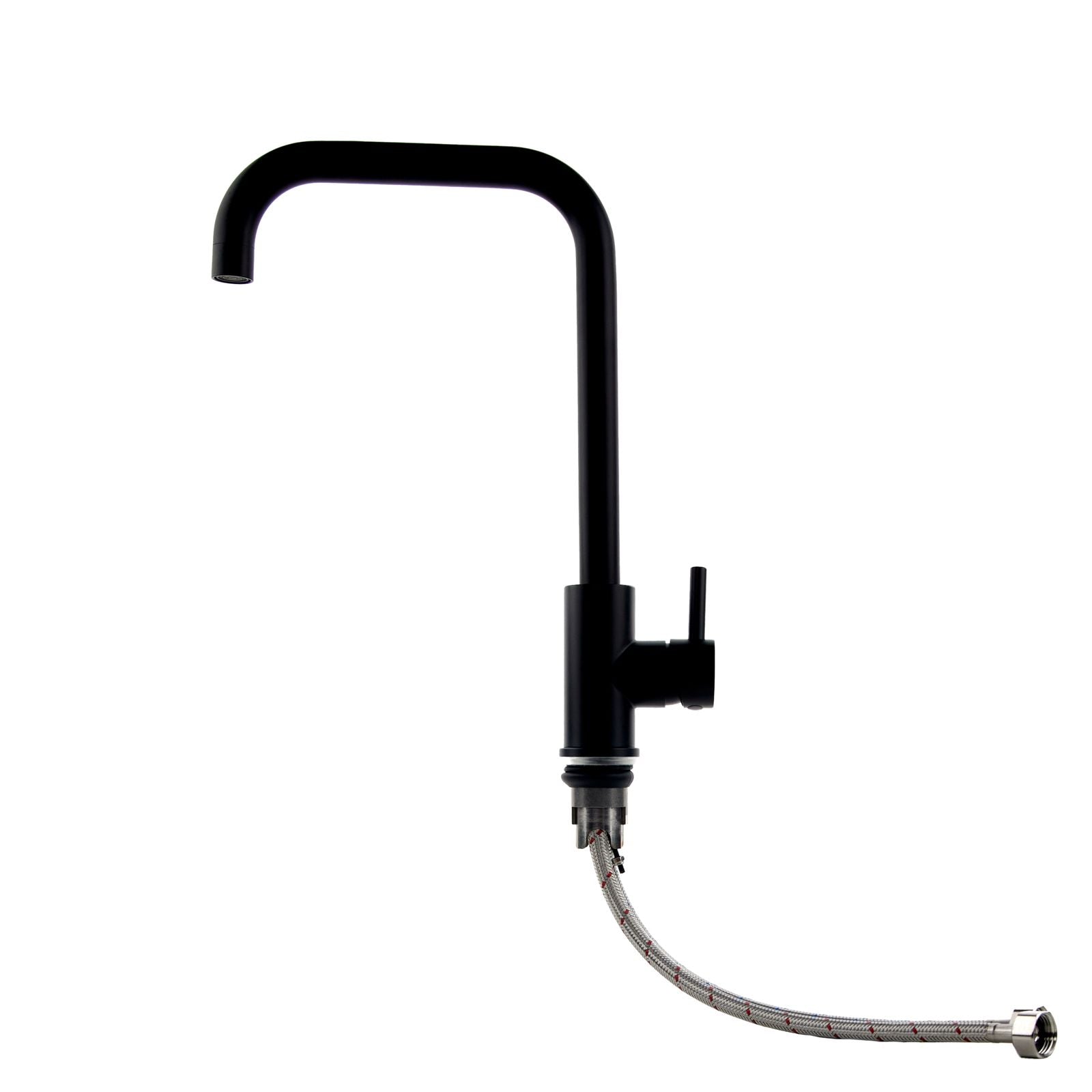 Verossi |Top Fix - Vito | Square Single Lever Kitchen tap | Matt Black