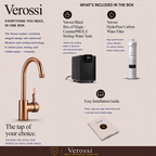 Verossi  | Volissi | Industrial Style Single Lever 3 in 1 Instant Boiling Tap | Brushed Copper Finish