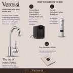 Verossi  | Volissi | Industrial Style Single Lever 3 in 1 Instant Boiling Tap | Polished Chrome Finish