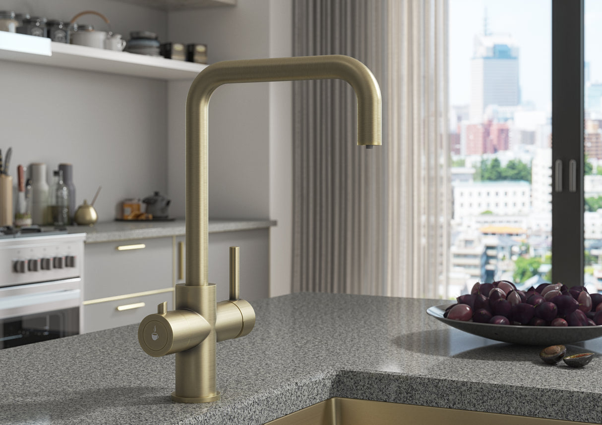 Verossi | Vamore | 3-in-1 Instant Boiling Water Tap System | Brushed Brass