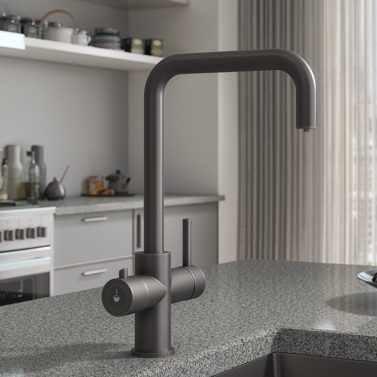 Verossi | Vamore | 3 in 1 Instant Boiling Tap | Gun Metal Finish