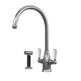 Verossi | Oswald| Traditional Dual Lever Kitchen tap | Pewter