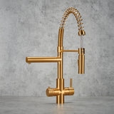 Verossi | Versan | Flexi 3 in 1 Instant Boiling Tap | Brushed Gold Finish