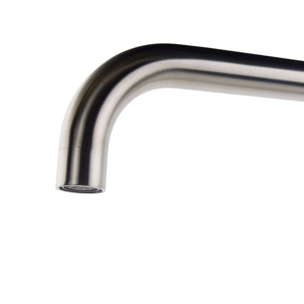 Verossi | Top Fix - Vito | Square Single Lever Kitchen tap | Brushed Steel