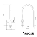 Verossi | Vinta | Swan 3 in 1 Instant Boiling Tap | Polished Chrome Finish