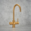 Verossi | Vinta | Swan 3 in 1 Instant Boiling Tap | Brushed Gold Finish