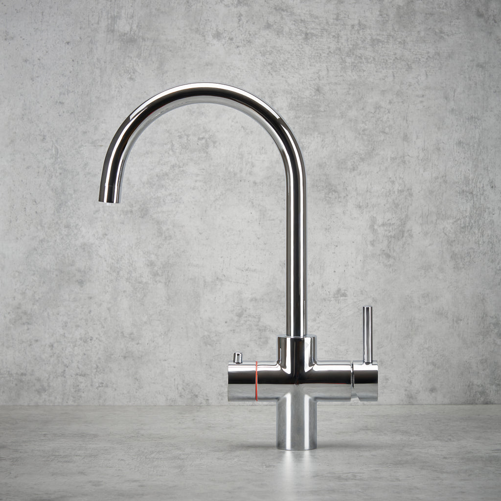 Verossi | Vinta | Swan 3 in 1 Instant Boiling Tap | Polished Chrome Finish