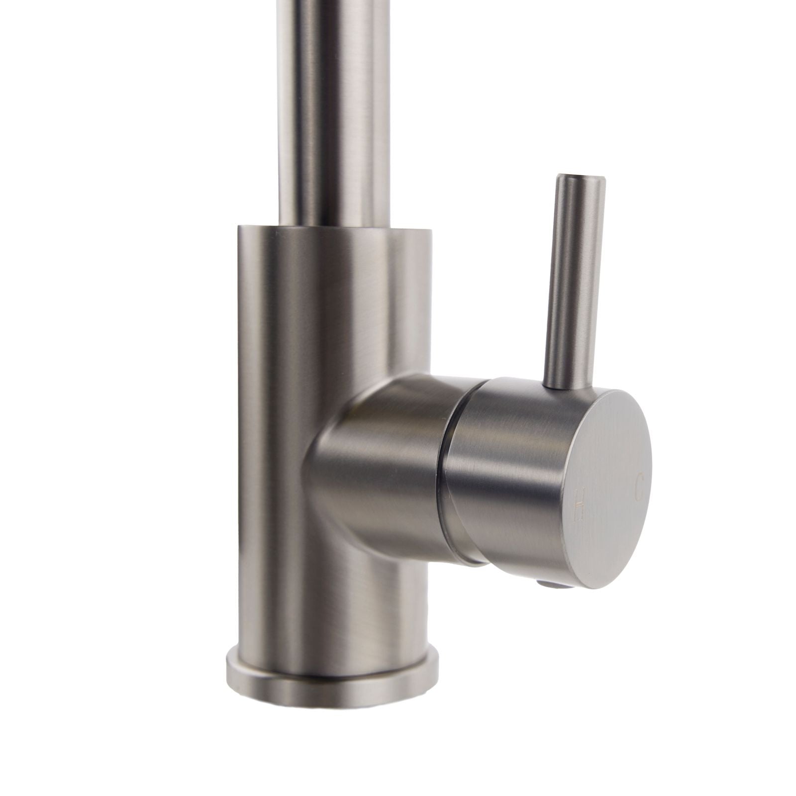 Verossi | Top Fix - Vito | Square Single Lever Kitchen tap | Brushed Steel
