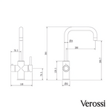 Verossi  | Verani | 4 in 1 Instant Boiling & Filtered Cold Water Tap | Matt Black Finish