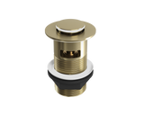 Push Button Click-Clack Basin Waste - Slotted - G1 1/4" - Brushed Brass