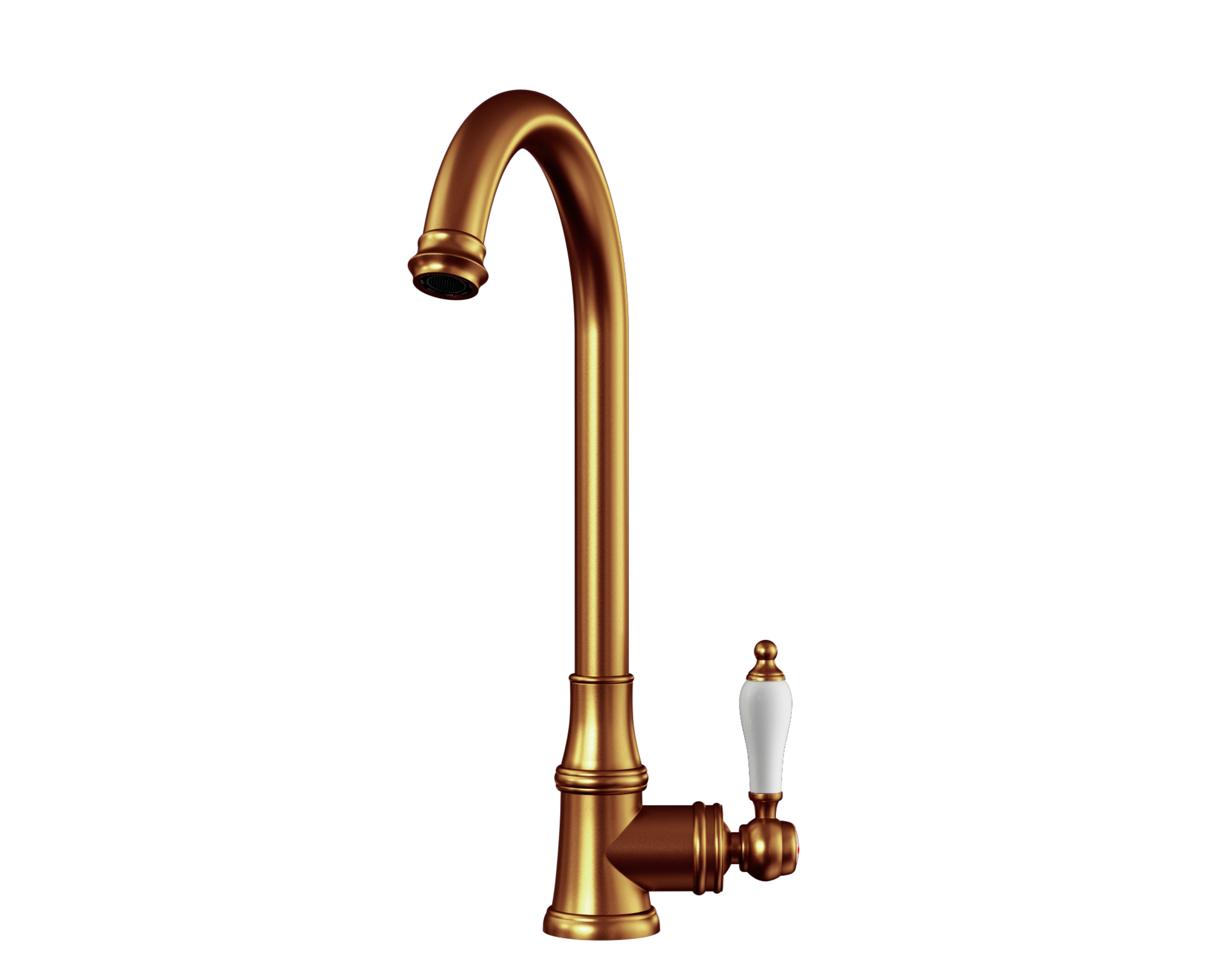 Verossi | Elect | Traditional Single Lever Kitchen tap | Brushed Copper