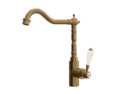 Verossi | Empire | Traditional Single Lever Kitchen tap | Brushed Copper