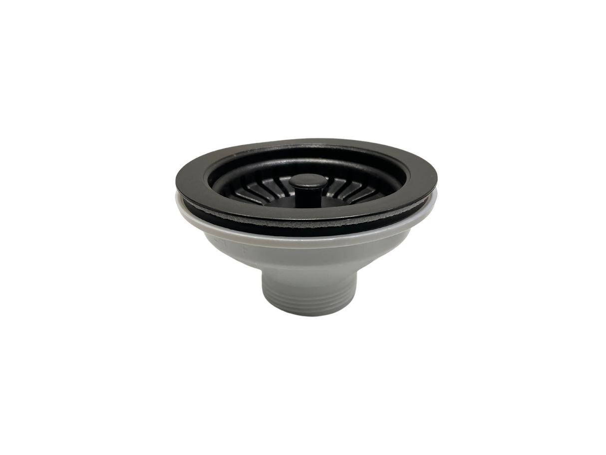 Eco | Basket Strainer Kitchen Sink Waste | Matt Black Finish