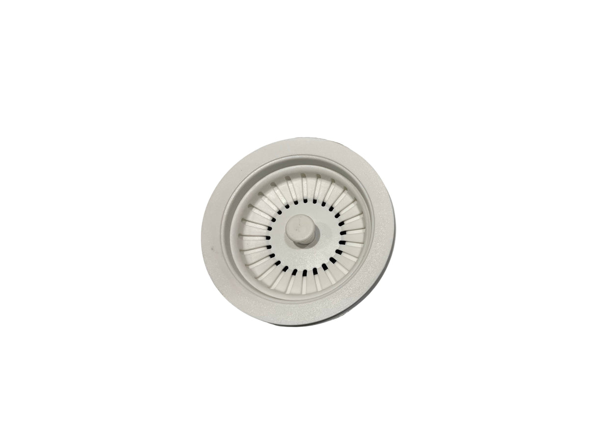 Eco | Basket Strainer Kitchen Sink Waste | Matt White Finish